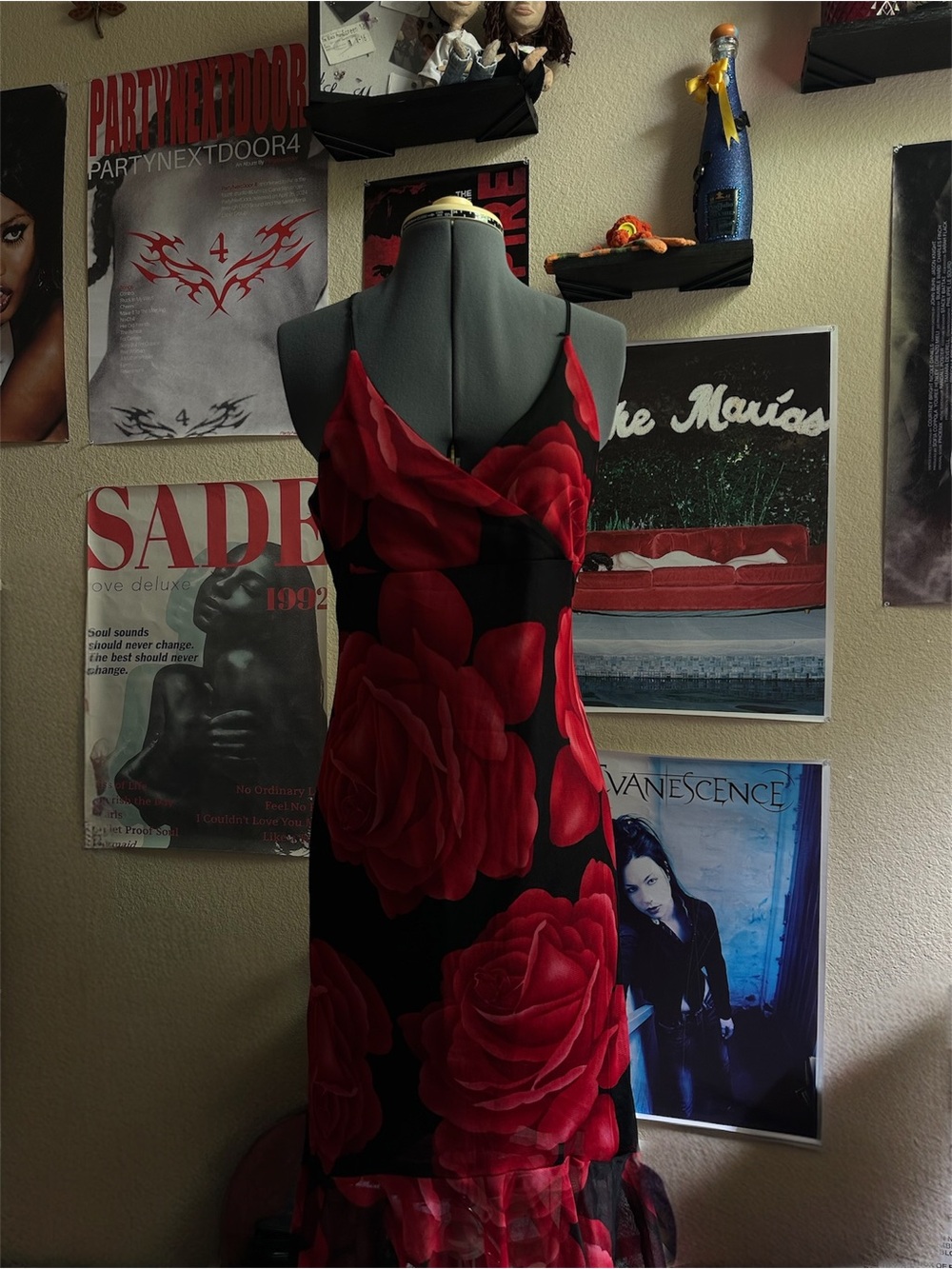 Vtg 90s floral dress